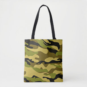 Bolsa Tote Superfície do soldado da camuflagem de textura
