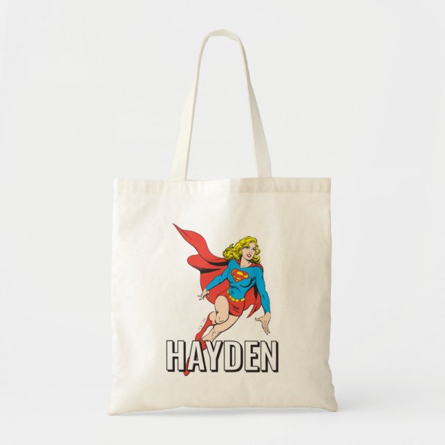 Bolsa Tote Supergirl em Ação (Frente)