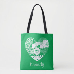 Bolsa Tote Supergirl Floral Peace Hearic