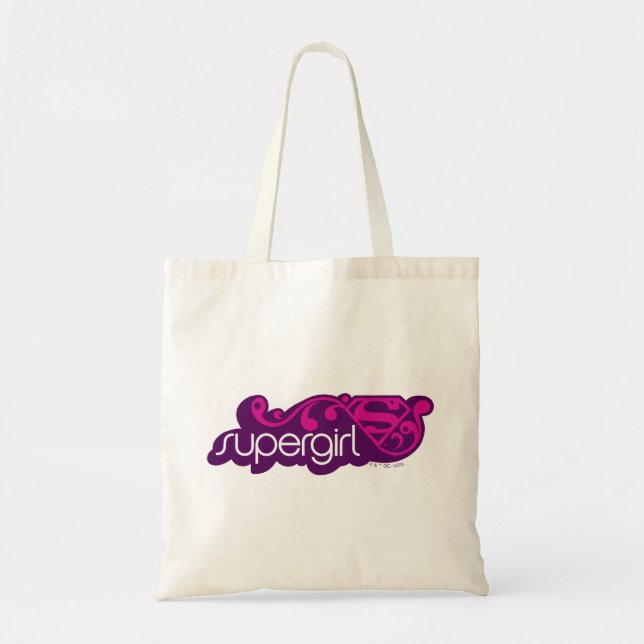 Bolsa Tote Supergirl Groovy Name e S-Shield (Frente)