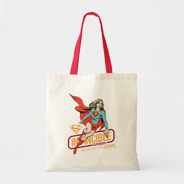 Bolsa Tote Supergirl Invencível - Gráfico Retroativo (Frente)