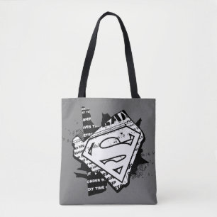 Bolsa Tote Supergirl Newsprint S-Shield