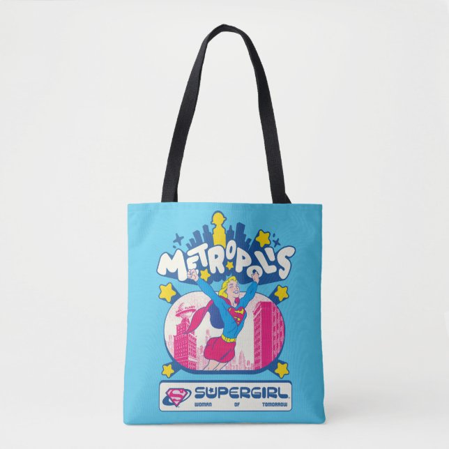 Bolsa Tote Supergirl Super Pop Mulher do Amanhã (Frente)