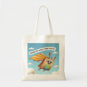 Bolsa Tote Superherói ecológico - Verde com estilo