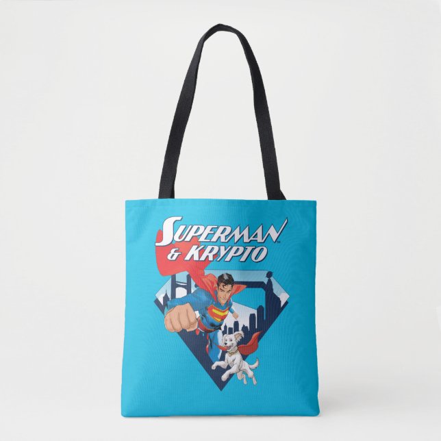 Bolsa Tote Superman & Krypto Soar (Frente)