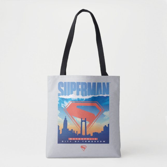 Bolsa Tote Superman Metropolis Skyline (Frente)