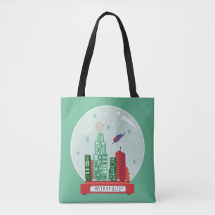 Bolsa Tote Superman Metropolis Snow Globe Gráfico