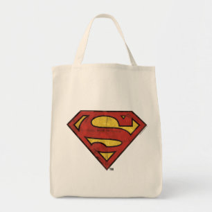 Bolsa Tote Superman S-Shield   Grunge Black Outline Logo