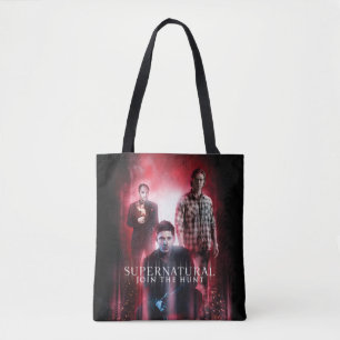 Bolsa Tote Supernatural Crowley, Dean e Sam