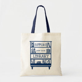 Bolsa Tote Suportar sua biblioteca local - Book Lover's