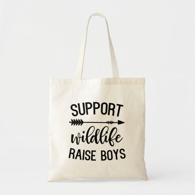 Bolsa Tote Suporte a Wildlife Raise Boys Tote Bag (Frente)