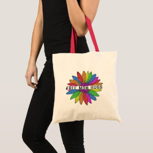 Bolsa Tote Suporte de Orgulho LGBTQIA+ para a Mãe Livre Abraç