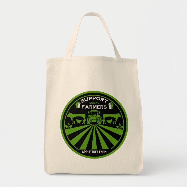 Bolsa Tote Suporte para produção de Fazenda local (Frente)