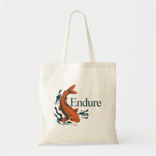 Bolsa Tote Suporte – Símbolo Japonês de Koi de Resiliência