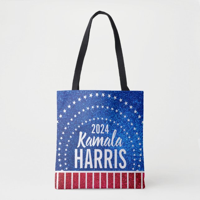 Bolsa Tote Support Kamala Harris 2024 Progress and Unity (Frente)
