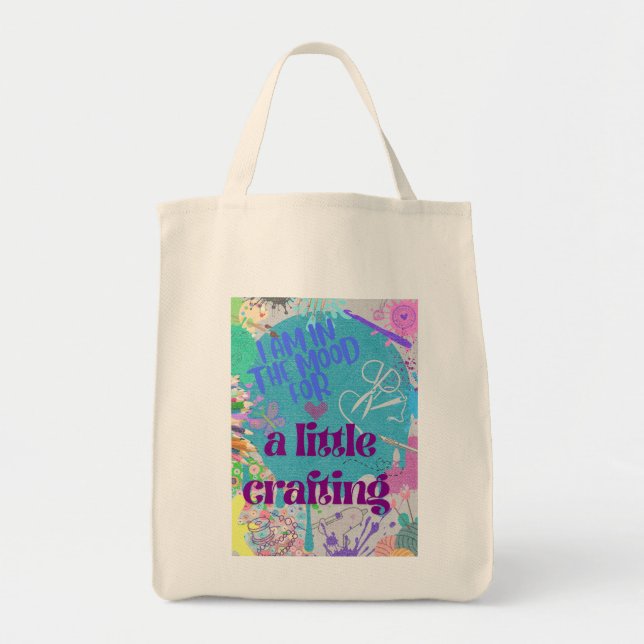 Bolsa Tote Suprimentos para Artesanato (Frente)