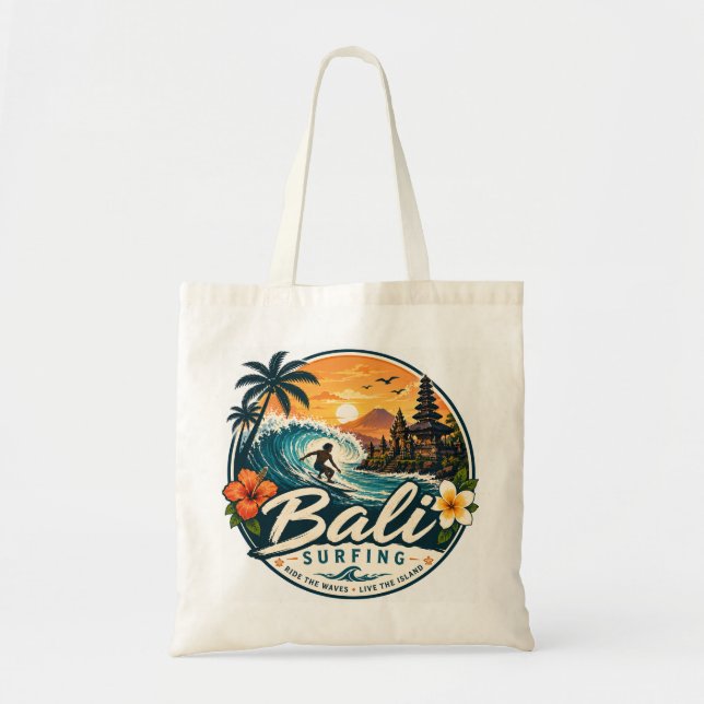 Bolsa Tote Surf no Bali, Indonésia (Frente)