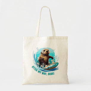 Bolsa Tote Surfar em 841 Otter My Way Dude California Ott