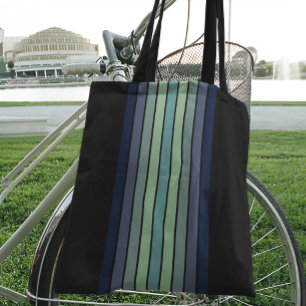 Bolsa Tote Surfboard Azul e Verde Retroativa com Faixa