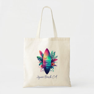 Bolsa Tote Surfboard Tropical Beach-