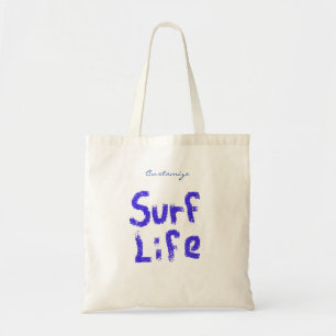 Bolsa Tote surfe o pulverizador da vida pintado em toda a cor