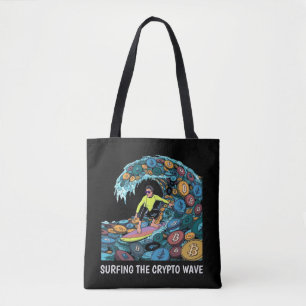 Bolsa Tote Surfing Crypto