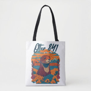 Bolsa Tote Surfing Otter 841 Otter My Way California Sea Otte