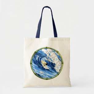 Bolsa Tote Surfista com quadro de bambu