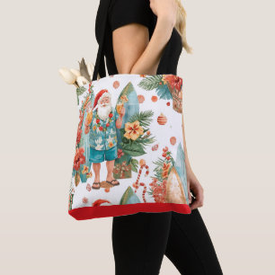 Bolsa Tote Surfista Surf Santa Festa de Natal