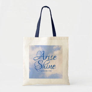 Bolsa Tote Surgimento Inspiracional do Céu Azul e Bíblia Br