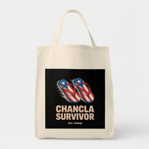 Bolsa Tote Survivor Chancla Funny Porto Rico Piada Presente