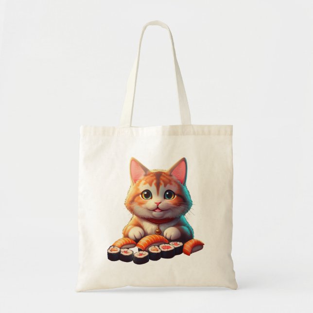 Bolsa Tote Sushi Cat (Frente)