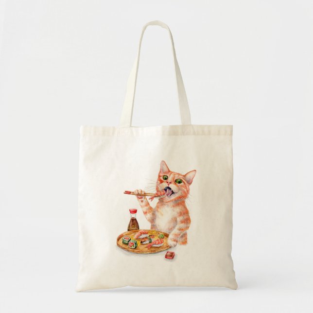 Bolsa Tote Sushi Cat (Frente)