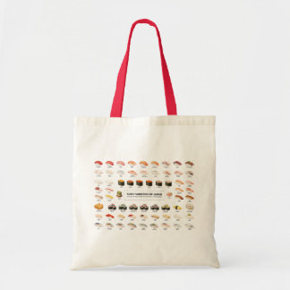 Bolsa Tote Sushi Guide Tote Bag – Japanese Food Chart