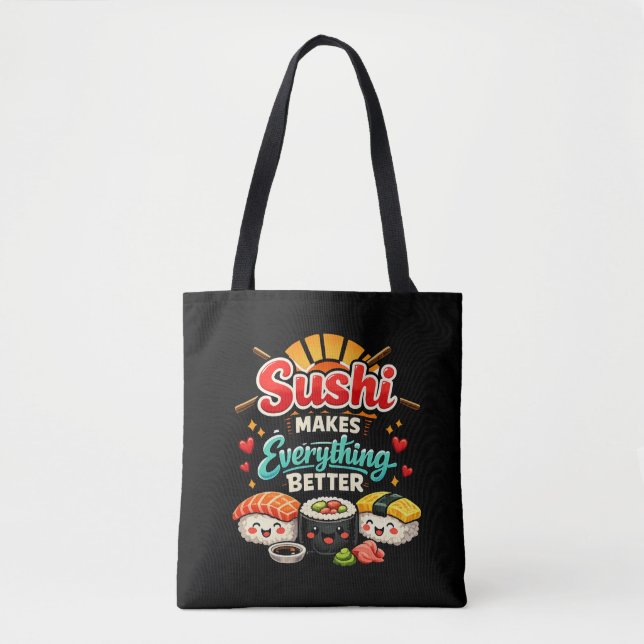 Bolsa Tote Sushi Torna Tudo Melhor (Frente)