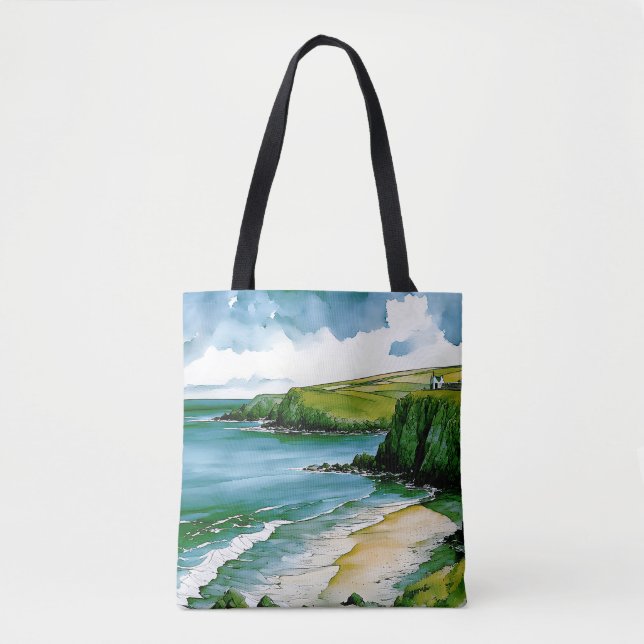 Bolsa Tote Sussuros do Mar Céltico (Frente)