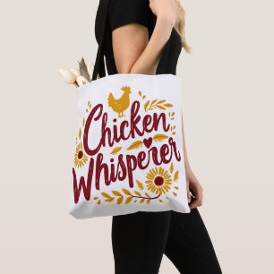 Bolsa Tote Sussurrador de Frango Casa de Campo Rústica Cottag