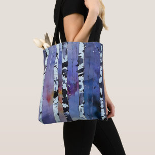 Bolsa Tote Sussurros da floresta de inverno