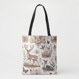 Bolsa Tote Sussurros de Floresta Encantados: Vida Selvagem Vi