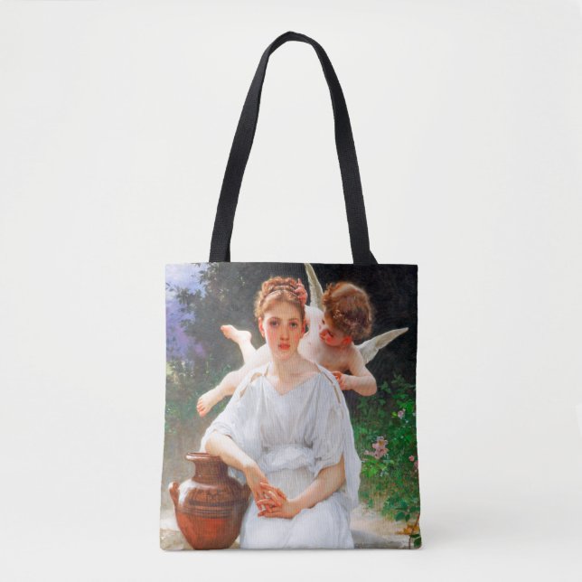 Bolsa Tote Sussurros do Amor, Bouguereau (Frente)