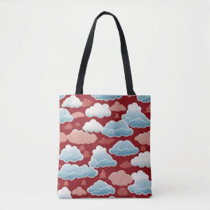 Bolsa Tote Sussurros do Céu: Um Padrão Chinês na Nuvem