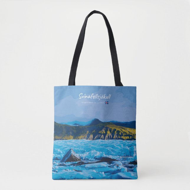 Bolsa Tote Svínafellsjökull, Iceland -  Glacier View (Frente)