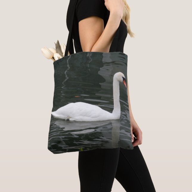 Bolsa Tote Swan branco (Close Up)