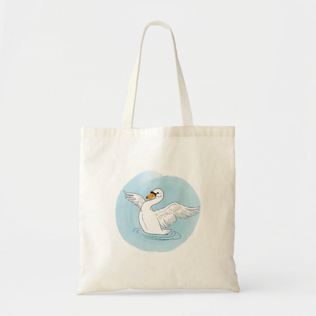 Bolsa Tote Swan Personalizado Tote Bag (Frente)