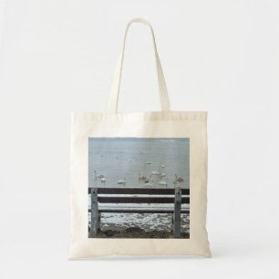 Bolsa Tote Swans, lago e um saco de banco