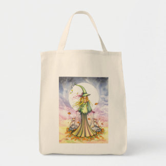 Bolsa Tote Sweet Autumn Witch Cat por Molly Harris
