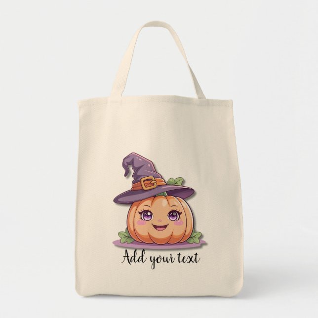 Bolsa Tote Sweet Pumpkin Magic – Large Halloween Tote Bag (Frente)