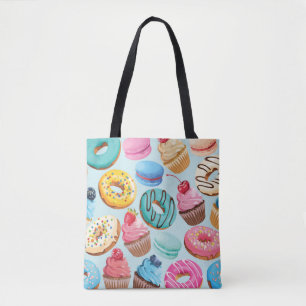 Bolsa Tote Sweet Sweets: Padrão de Delícia.