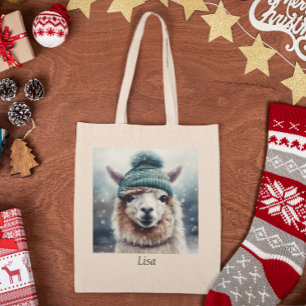 Bolsa Tote Sweet Winter Alpaca, personalizado