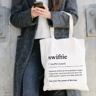 Bolsa Tote Swiftie Gift Custom Definition Modern Funny
